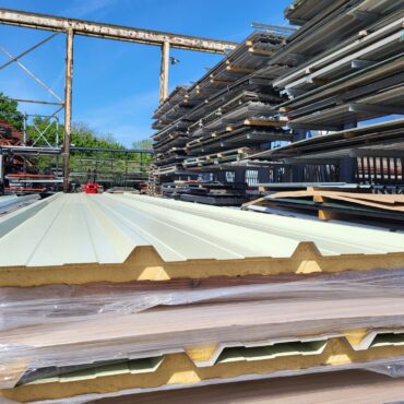 Very Cheap Meadowland Green PVC Plastisol Coated Galvanised Steel Trisomet 333 Composite / Insulated Roofing Panels – Pack of 10 x 6m Lengths