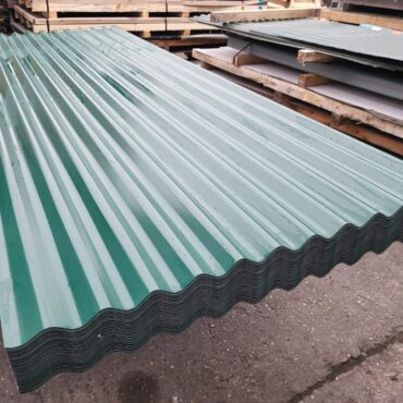 Very Cheap Corrugated Steel Roofing and Wall Cladding Sheets in Moss Green Prisma Finish – Packs of 20 sheets to clear
