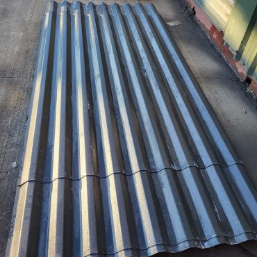 Old stock - Extremely Cheap Box Profile 26/1000 Black PVC Coated Galvanised Steel Roofing Sheets to clear